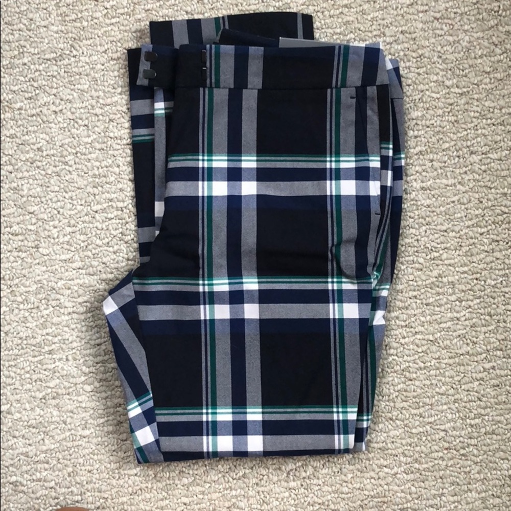 Ann Taylor Factory plaid pants size 8